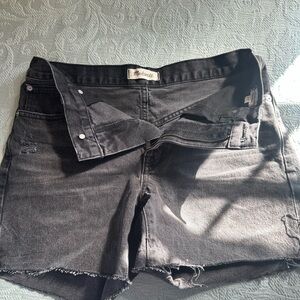 Madewell Faded Black Jean Shorts